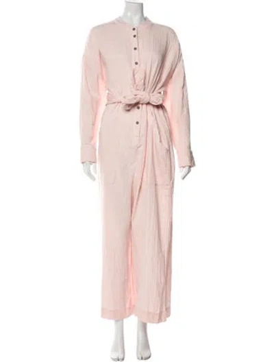 Pre-owned Mara Hoffman Crew Neck Jumpsuit In Pink