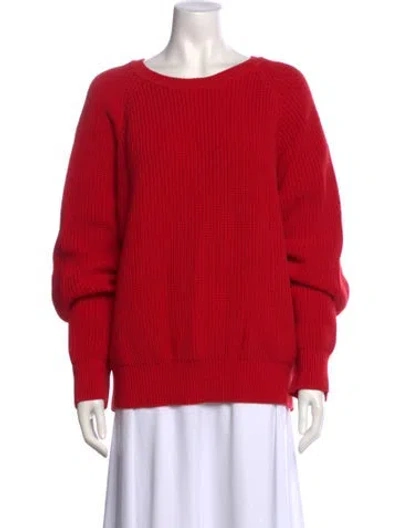 Pre-owned Mara Hoffman Crew Neck Sweater In Red