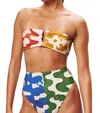 Mara Hoffman Cruz Bikini Top In Multi In Multi