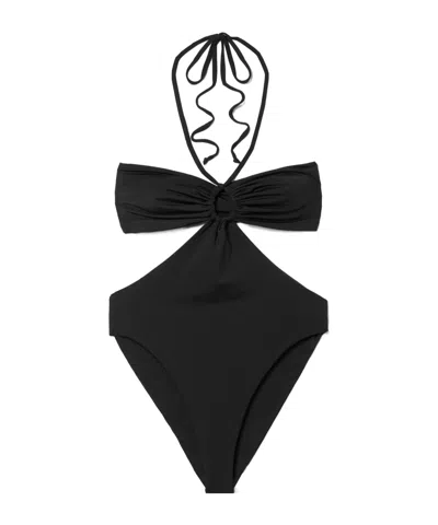Mara Hoffman Cutout Recycled Swimsuit In Transparent