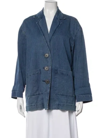 Pre-owned Mara Hoffman Denim Jacket In Blue