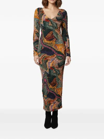 Pre-owned Mara Hoffman Eliza Maxi Dress In Green