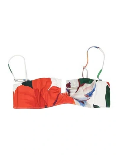 Pre-owned Mara Hoffman Floral Print Top In Orange