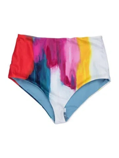 Pre-owned Mara Hoffman Graphic Print Bottoms W/ Tags In Blue