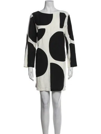 Pre-owned Mara Hoffman Graphic Print Mini Dress In Neutrals