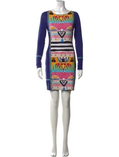 Pre-owned Mara Hoffman Graphic Print Mini Dress In Yellow