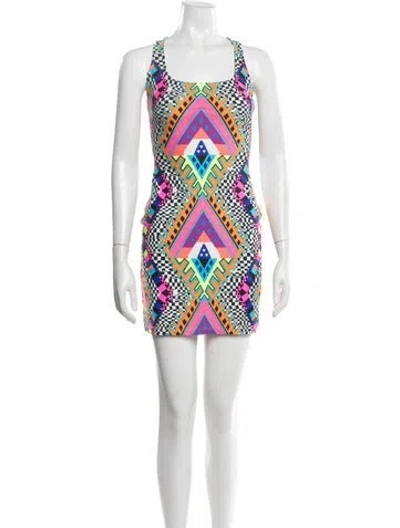 Pre-owned Mara Hoffman Graphic Print One-piece W/ Tags In Blue/white