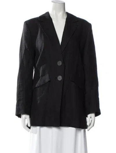 Pre-owned Mara Hoffman Hemp Blazer In Gray