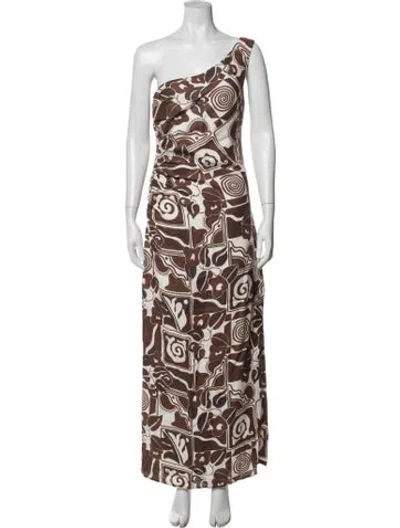 Pre-owned Mara Hoffman Hemp Long Dress In Brown