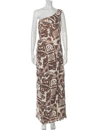 Pre-owned Mara Hoffman Hemp Long Dress In Multicolor