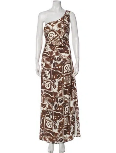 Pre-owned Mara Hoffman Hemp Long Dress In Neutral