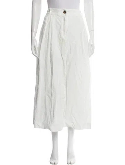 Pre-owned Mara Hoffman Hemp Midi Length Skirt In Blue