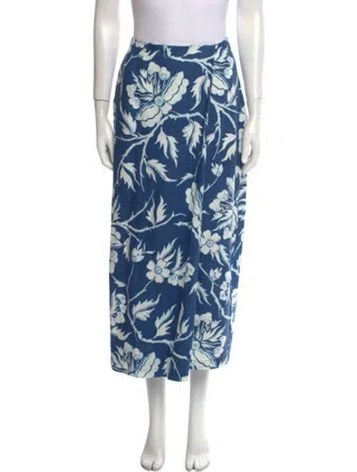 Pre-owned Mara Hoffman Hemp Midi Length Skirt In Multi