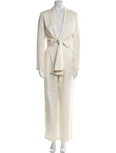 Pre-owned Mara Hoffman Hemp Pantsuit In Neutral