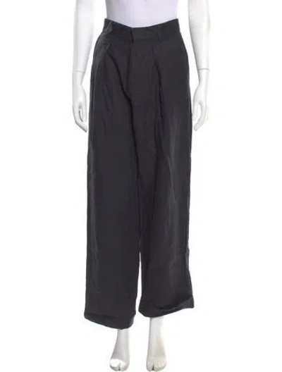 Pre-owned Mara Hoffman Hemp Wide Leg Pants In Gray