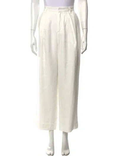 Pre-owned Mara Hoffman Hemp Wide Leg Pants In Neutrals