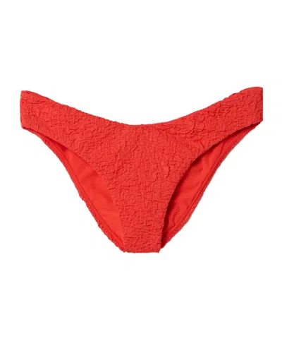 Mara Hoffman High-rise Bikini Briefs In Red
