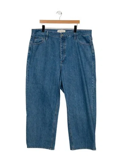 Pre-owned Mara Hoffman High-rise Wide Leg Jeans In Blue