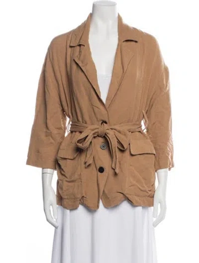 Pre-owned Mara Hoffman Jacket In Brown