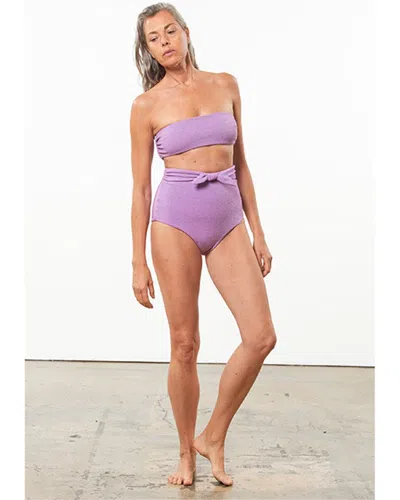 Mara Hoffman Jay Bikini Bottom In Purple