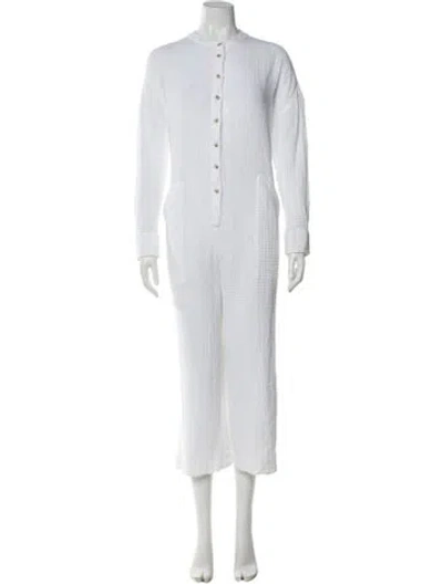 Pre-owned Mara Hoffman Jumpsuit In White