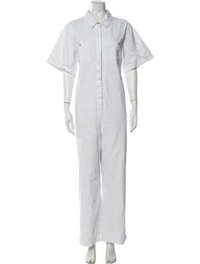 Pre-owned Mara Hoffman Jumpsuit In White