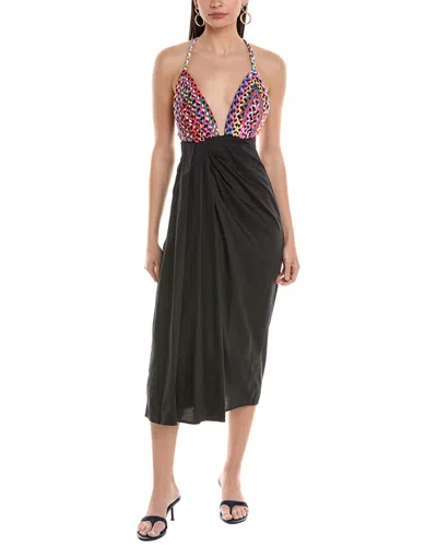 Mara Hoffman Jutta Linen-blend Maxi Dress In Black