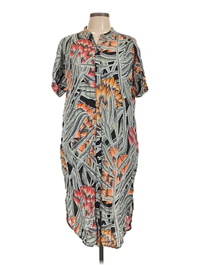 Pre-owned Mara Hoffman Kimono In Gray