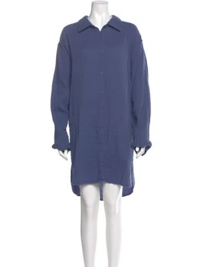 Pre-owned Mara Hoffman Knee-length Dress In Blue