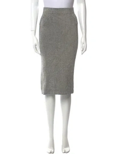 Pre-owned Mara Hoffman Knee-length Skirt In Gray