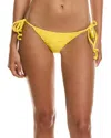 Mara Hoffman Lei Bikini Bottom In Yellow