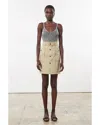 Mara Hoffman Lici Mini Skirt In Nude