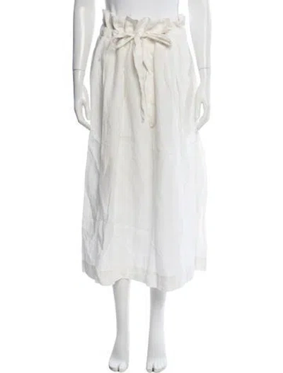 Pre-owned Mara Hoffman Linen Long Skirt In Neutrals