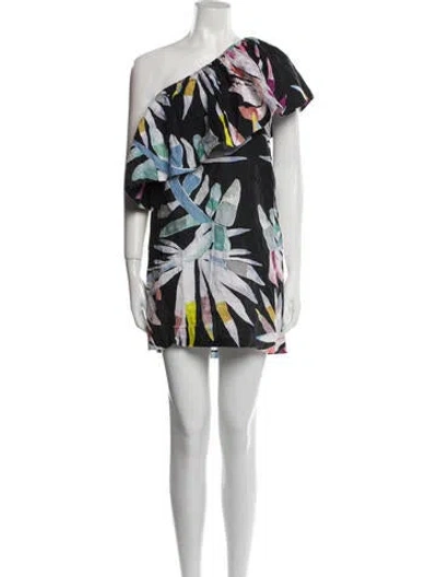 Pre-owned Mara Hoffman Linen Mini Dress In Blue