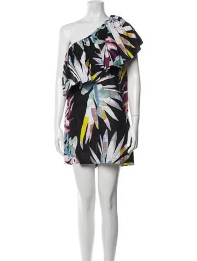 Pre-owned Mara Hoffman Linen Mini Dress In Gray