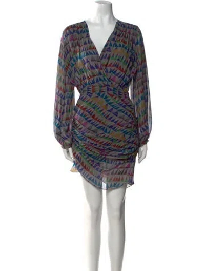 Pre-owned Mara Hoffman Linen Mini Dress In Multi