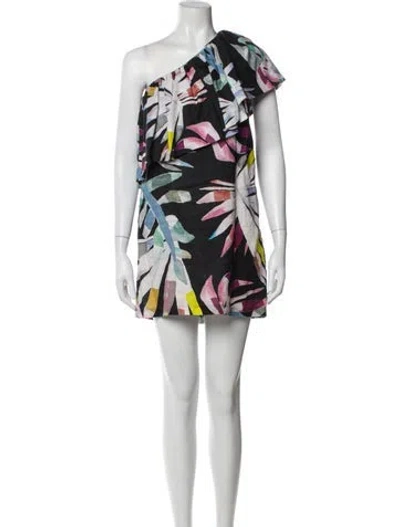 Pre-owned Mara Hoffman Linen Mini Dress In Multi