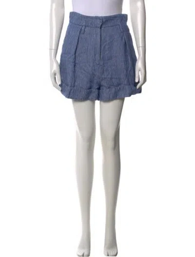 Pre-owned Mara Hoffman Linen Mini Shorts In Multi