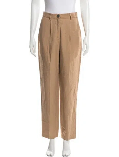 Pre-owned Mara Hoffman Linen Wide Leg Pants In Neutrals