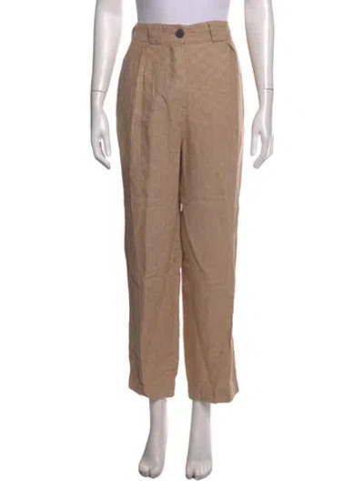 Pre-owned Mara Hoffman Linen Wide Leg Pants In Neutrals