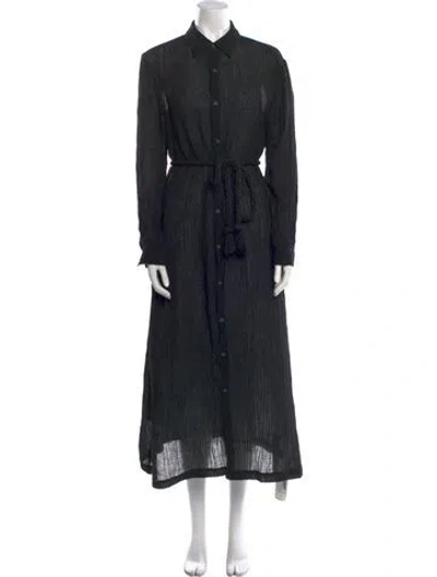 Pre-owned Mara Hoffman Long Dress In Black