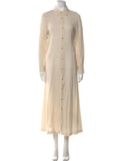 Pre-owned Mara Hoffman Long Dress In Neutral