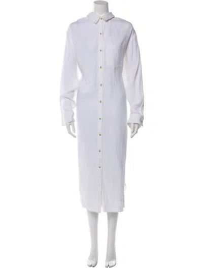 Pre-owned Mara Hoffman Long Dress In Neutral