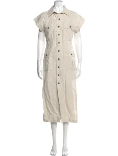 Pre-owned Mara Hoffman Long Dress In Neutral