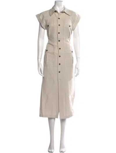 Pre-owned Mara Hoffman Long Dress In Neutral