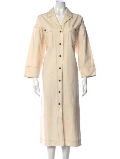 Pre-owned Mara Hoffman Long Dress In Neutral