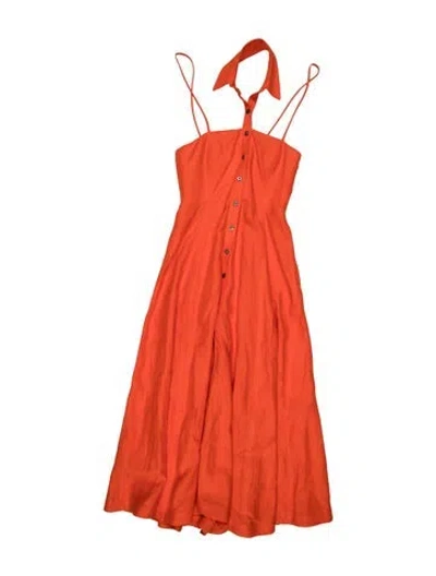 Pre-owned Mara Hoffman Long Dress In Orange