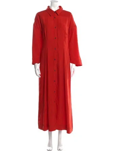 Pre-owned Mara Hoffman Long Dress In Red