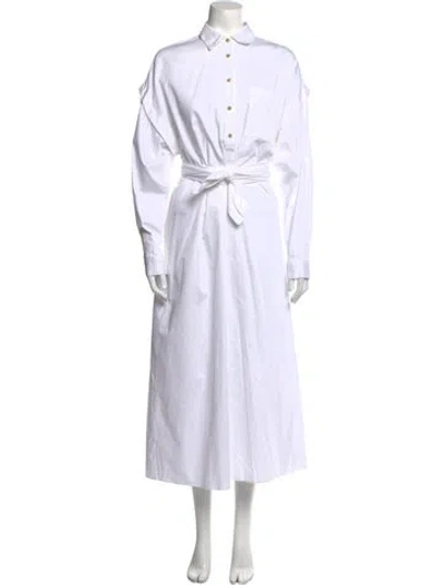 Pre-owned Mara Hoffman Long Dress In White