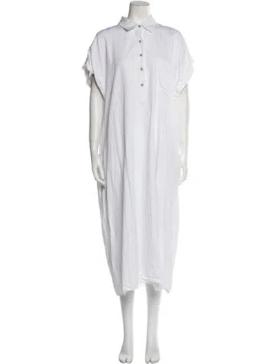 Pre-owned Mara Hoffman Long Dress In White